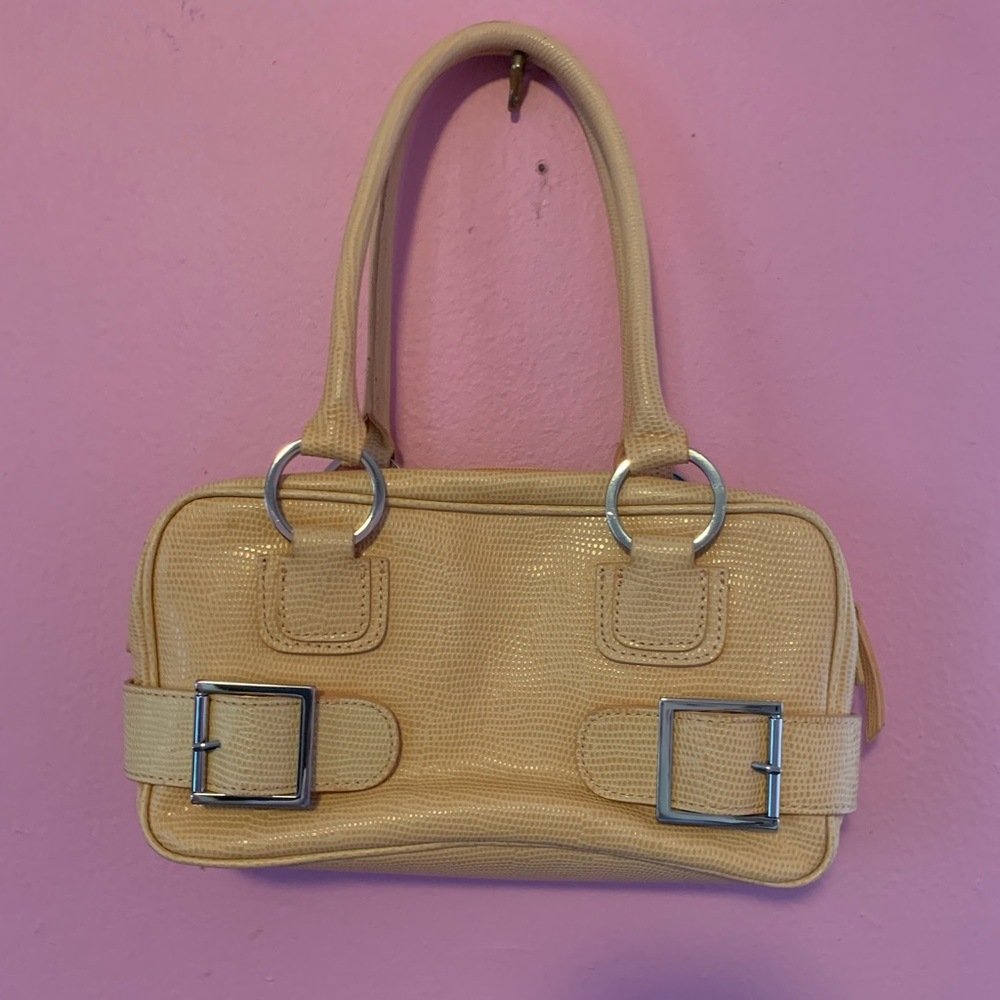 Coral colored purse -no brand-